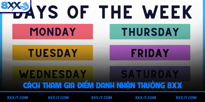 Cách tham gia chương trình điểm danh nhận thưởng 8XX